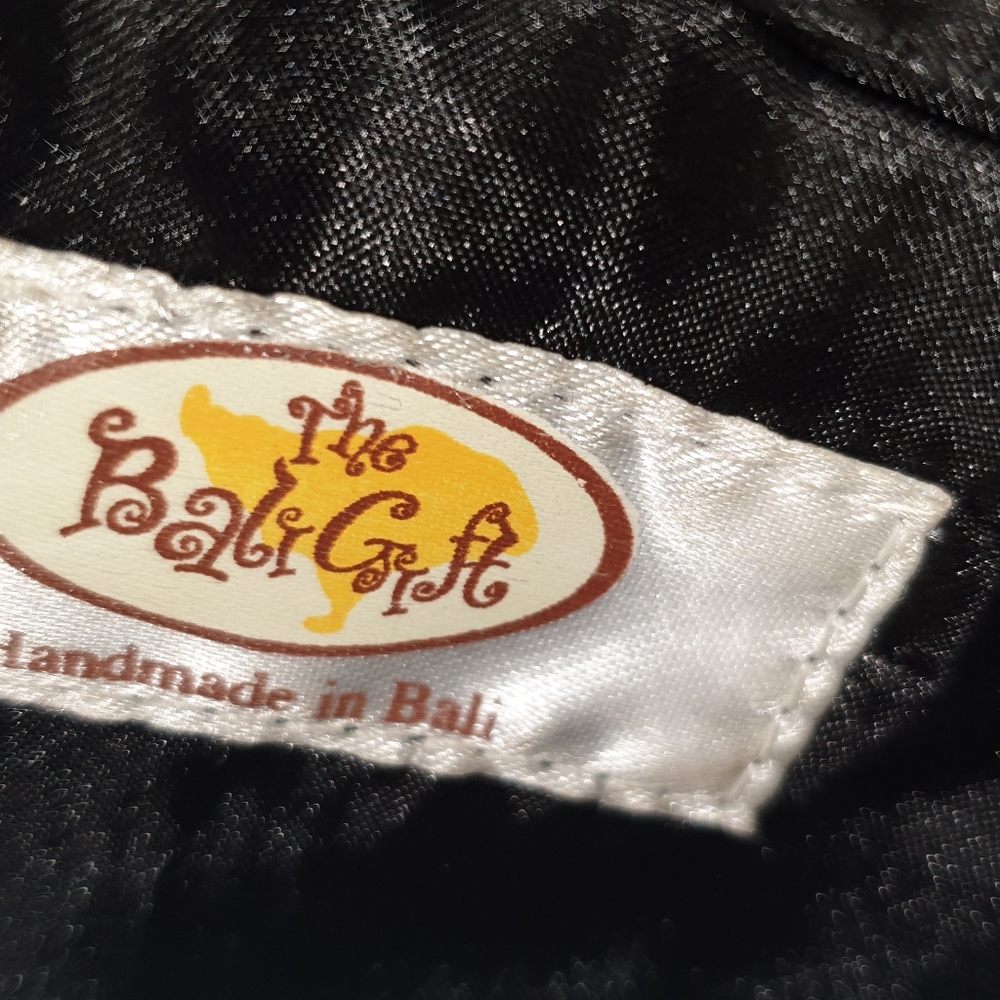 Wood handle/base hand bag - Picture 5 of 5